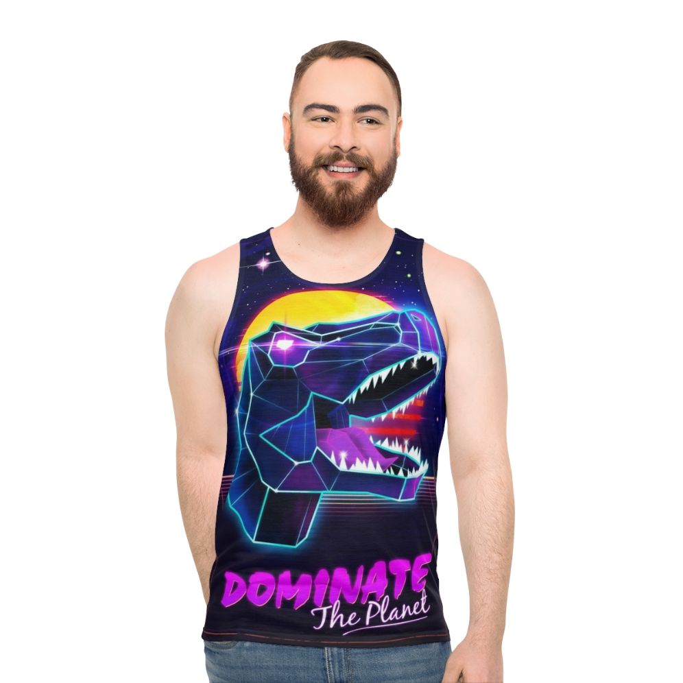 Jurassic Rex Electric Unisex Tank Top
