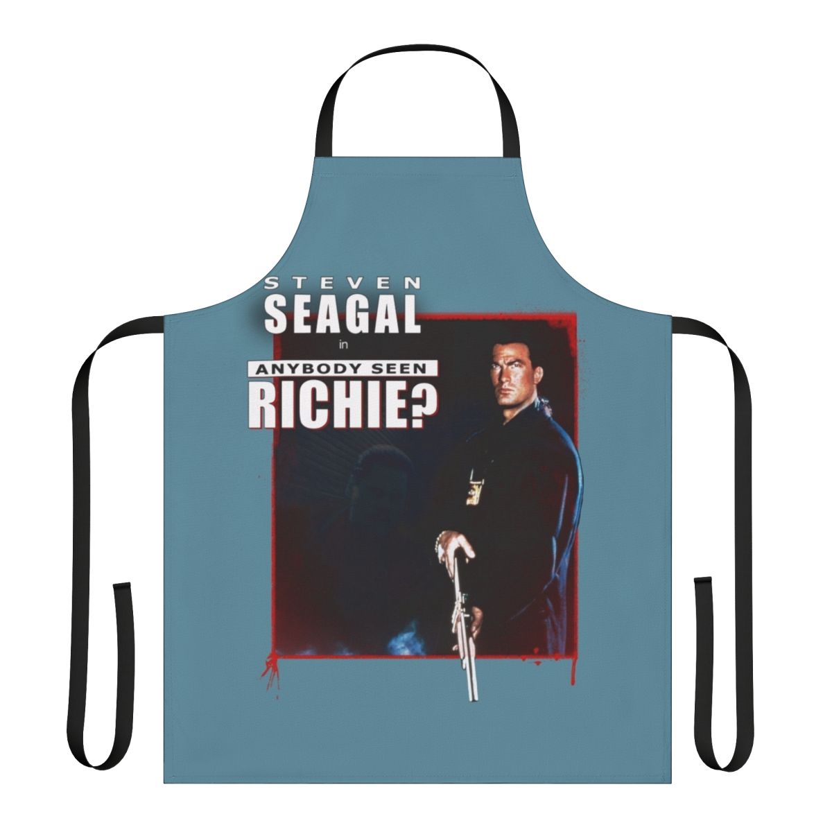 Justice-Inspired Apron featuring Steven Seagal's iconic characters