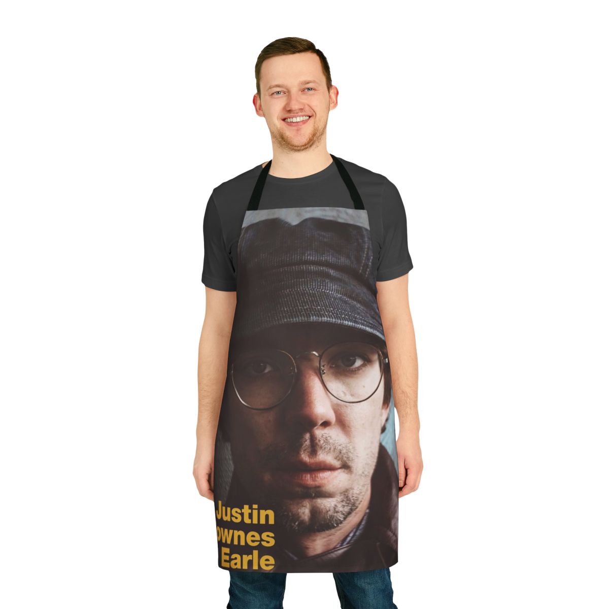Justin Townes Earle-inspired apron for world music fans and concert-goers