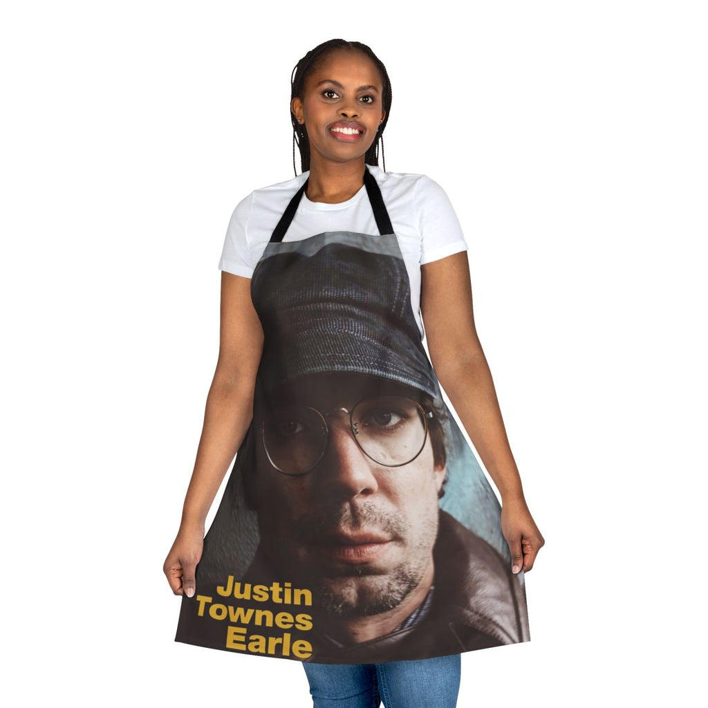Justin Townes Earle-inspired apron for world music fans and concert-goers