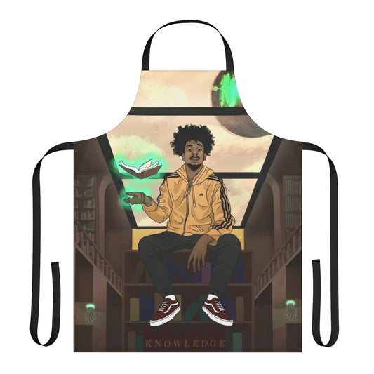 Kaan-inspired library apron with fantasy and hip hop elements