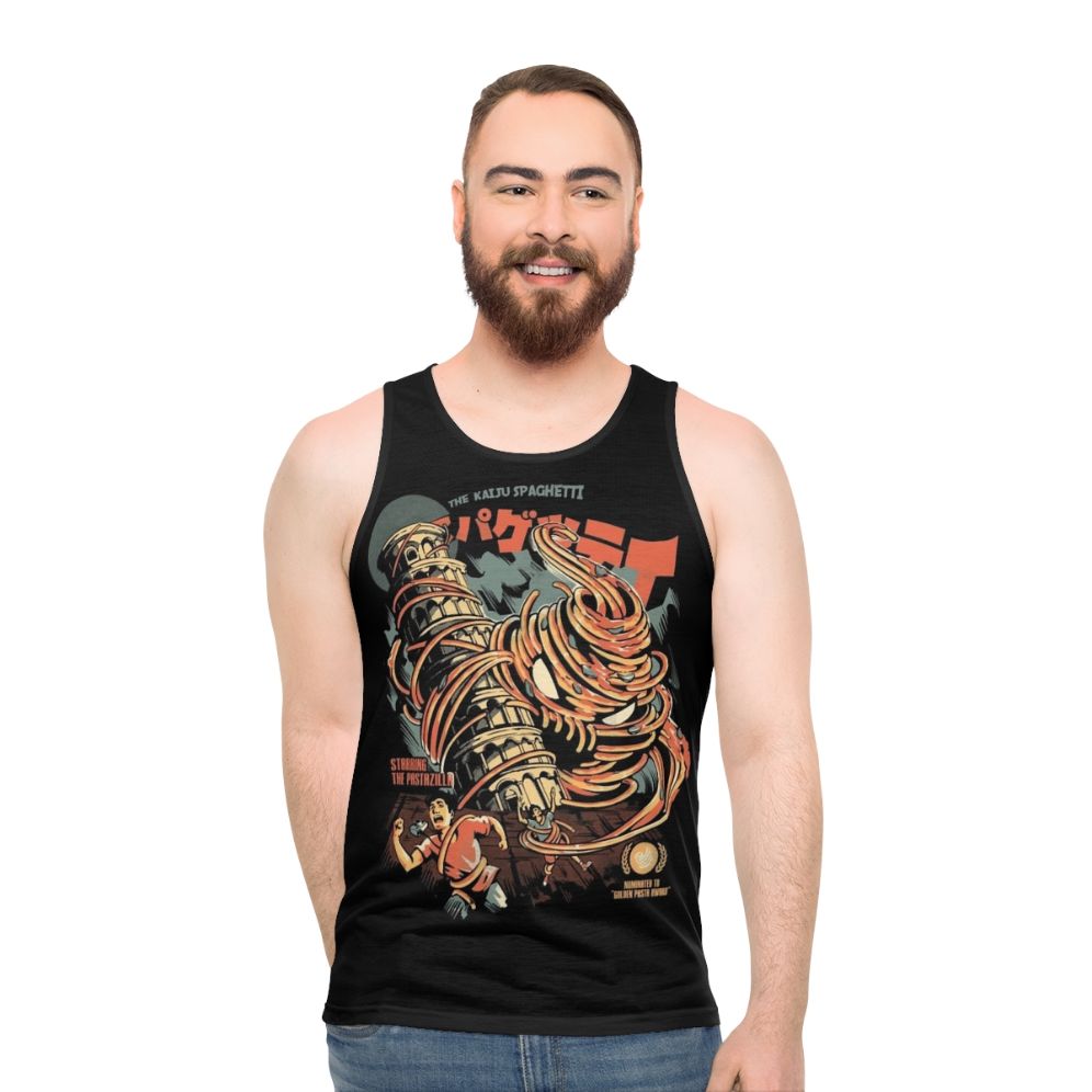 Kaiju spaghetti unisex tank top