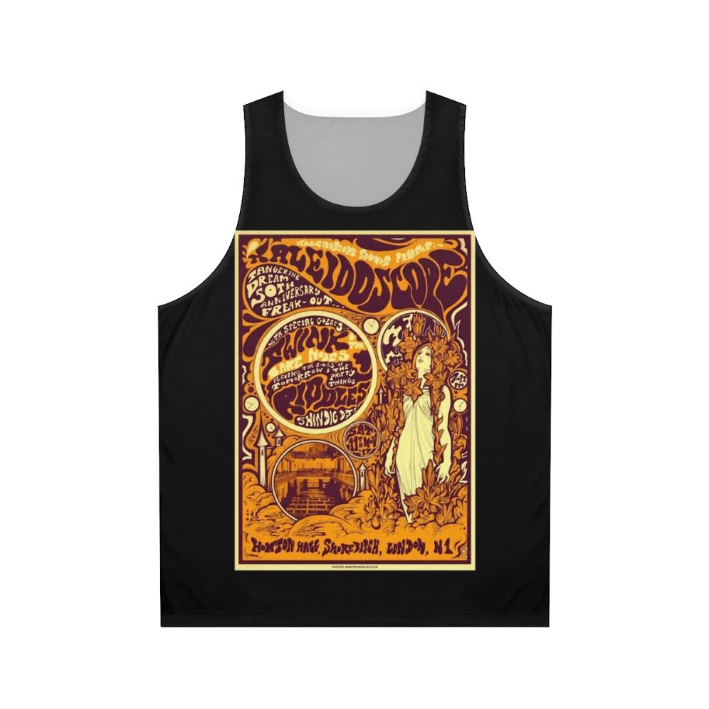 Kaleidoscope 60s psychedelic band unisex tank top