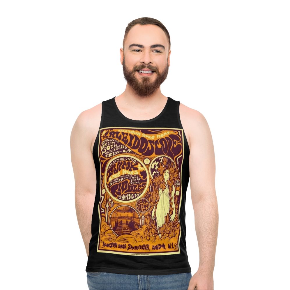 Kaleidoscope 60s psychedelic band unisex tank top