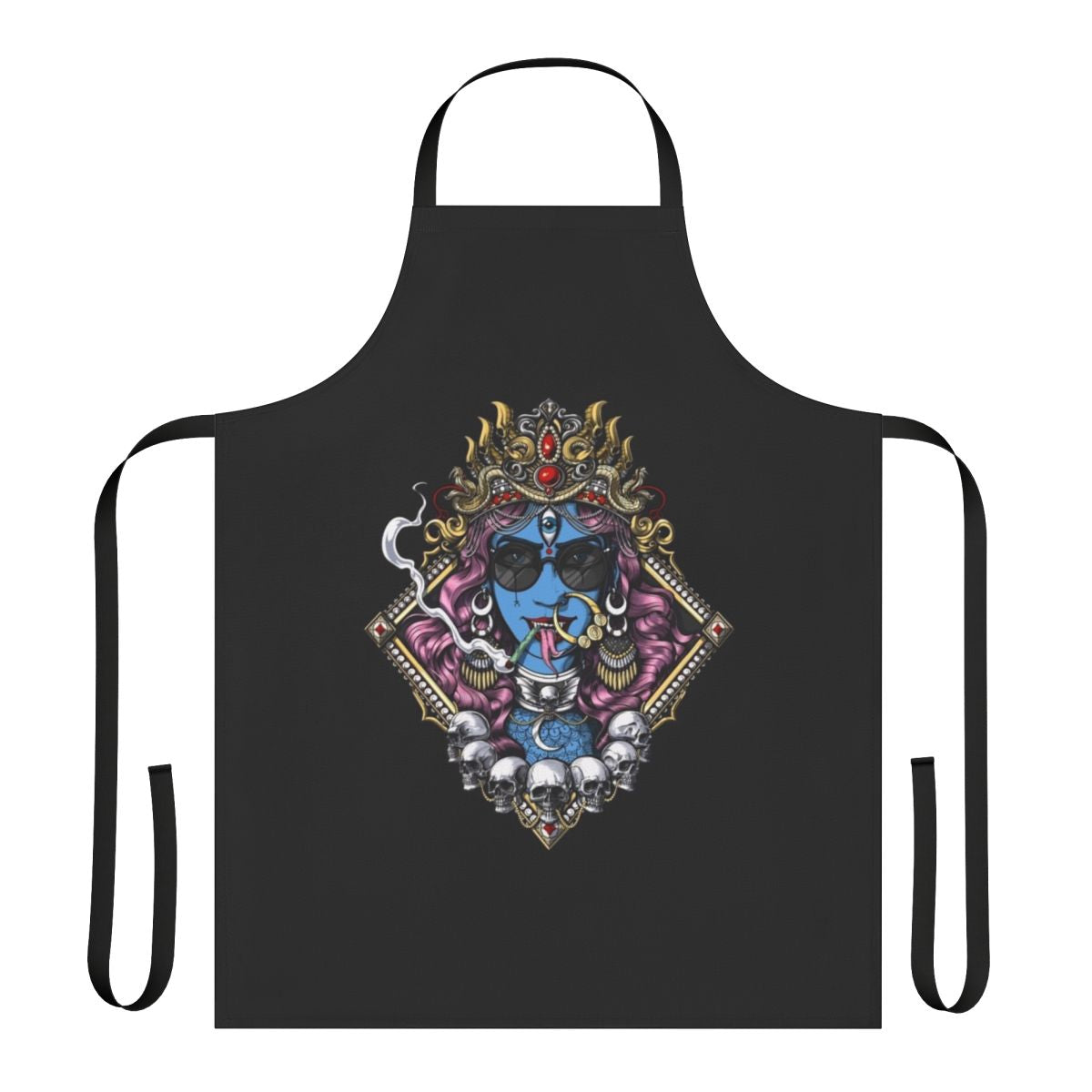 Image of a Kali Hindu goddess-inspired hippie apron