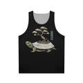Kame unisex tank top with a turtle design