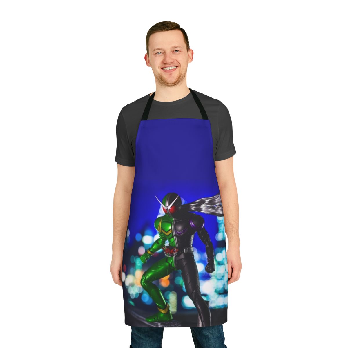 Kamen Inspired Double Rider Apron for Fans of the Kamen Rider W Series