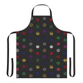 Kamen Rider Ooo-inspired apron featuring an intricate medal-themed design