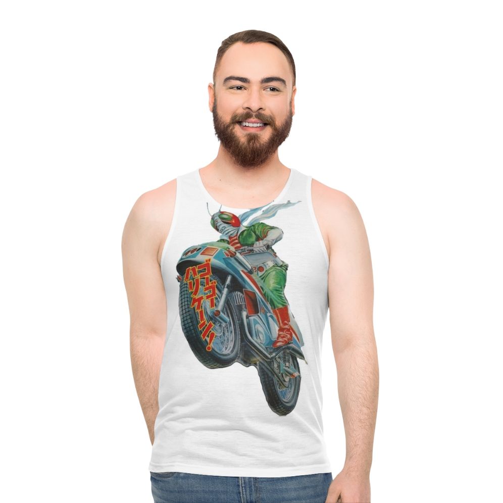 Kamen Rider V3 Superhero Motorcycle Unisex Tank Top