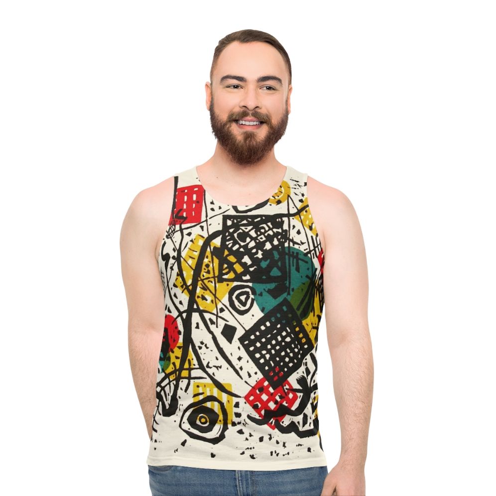 Unisex tank top featuring abstract art by Wassily Kandinsky