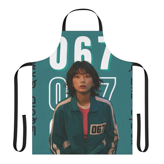 Apron featuring the character Kang Sae Byeok from the Netflix series Squid Game