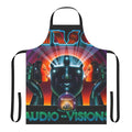 Kansas band logo inspired audio visions apron