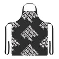 Black and white apron with Kanye West "My Life is Dope" quote
