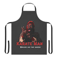 Karate Man Apron featuring a festive design inspired by the 80s comedy "Trading Places"