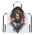 Assassin's Creed-themed apron featuring the character Kassandra