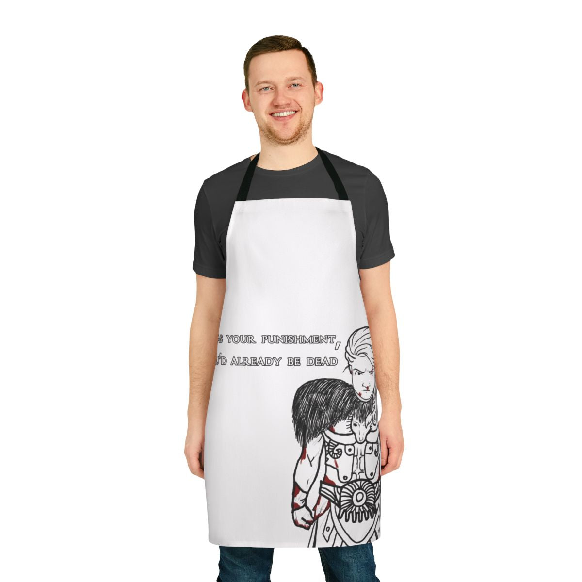 Kassandra-inspired punishment apron with assassins creed odyssey design