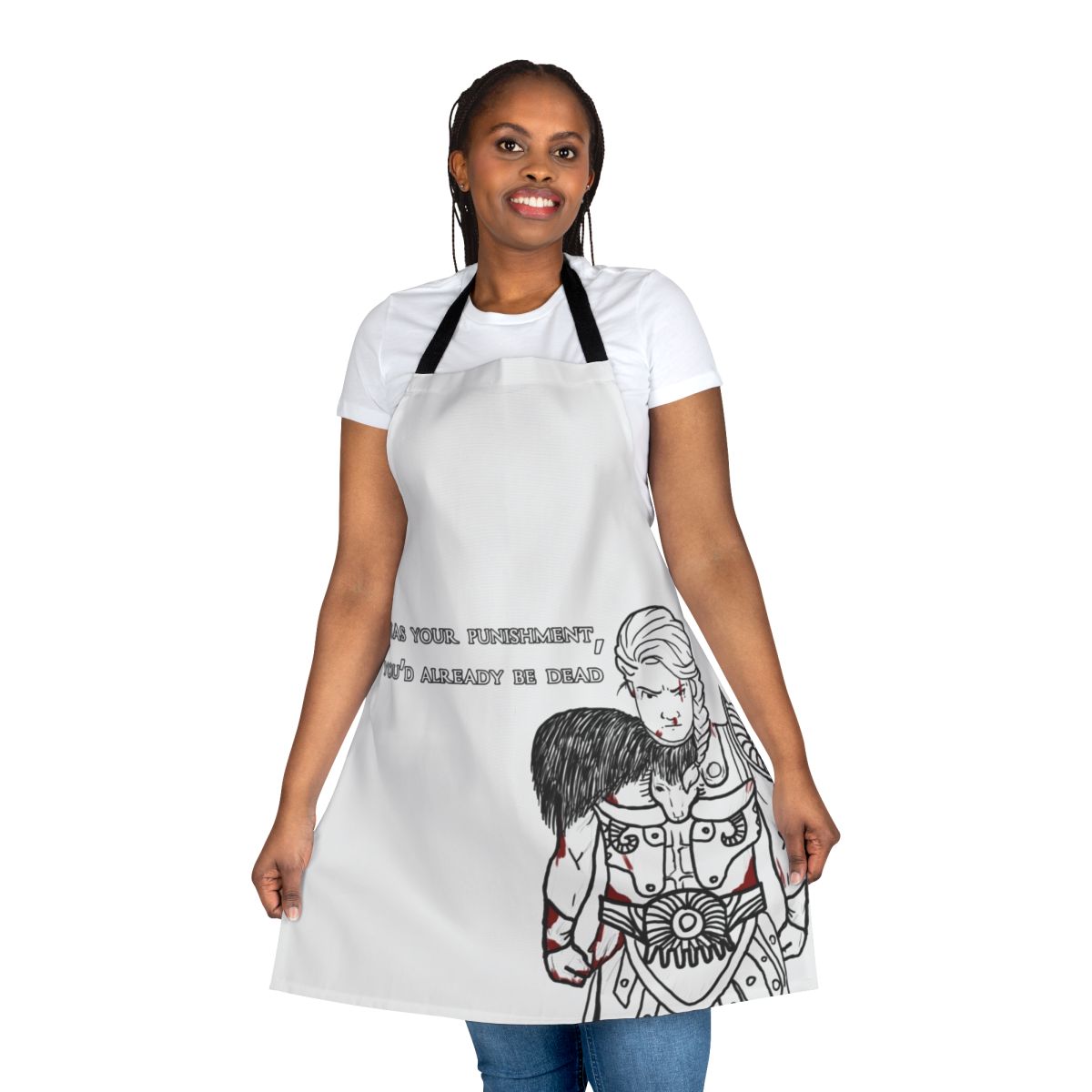 Kassandra-inspired punishment apron with assassins creed odyssey design