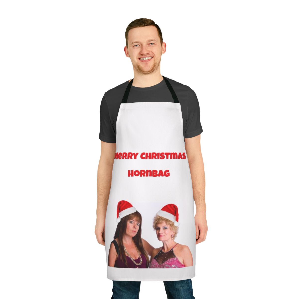 Kath and Kim inspired Christmas apron with funny quotes and Australian-themed design