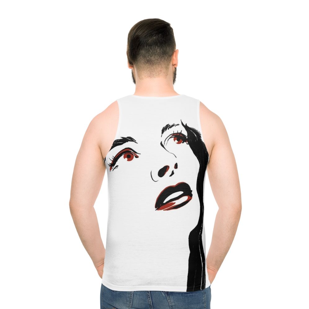 Katharine Hepburn portrait on unisex tank top