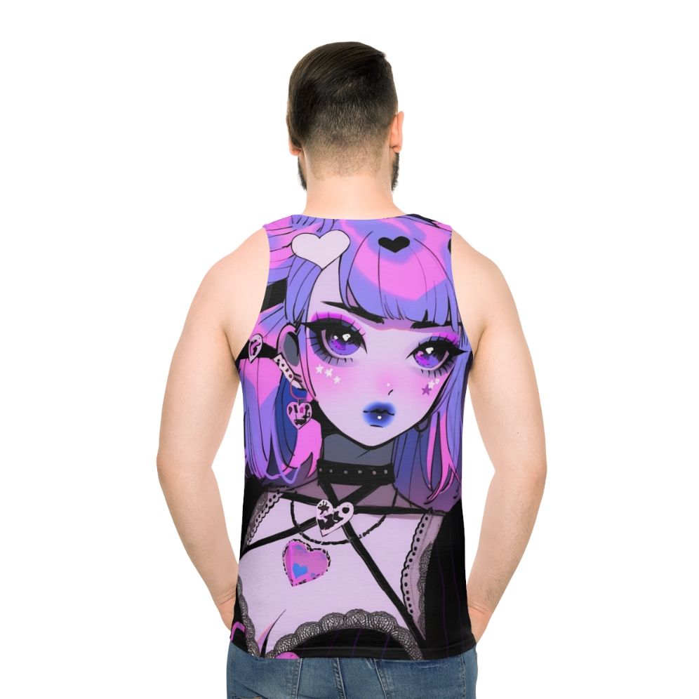 Kawaii anime inspired unisex goth tank top