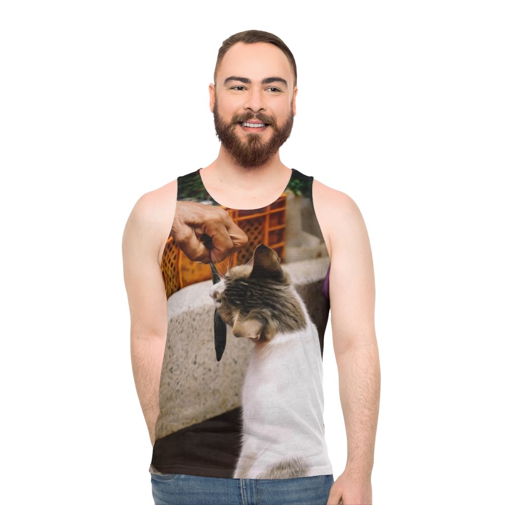 Kawaii cat tank top for cat lovers