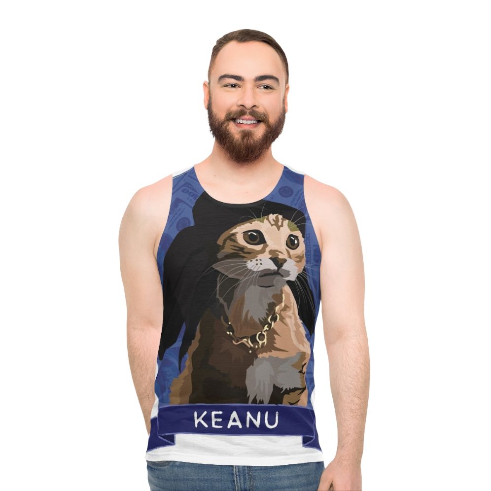Keanu Cats of Cinema Unisex Tank Top