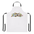 Keeshond with Toys Apron featuring a cute keeshond dog design