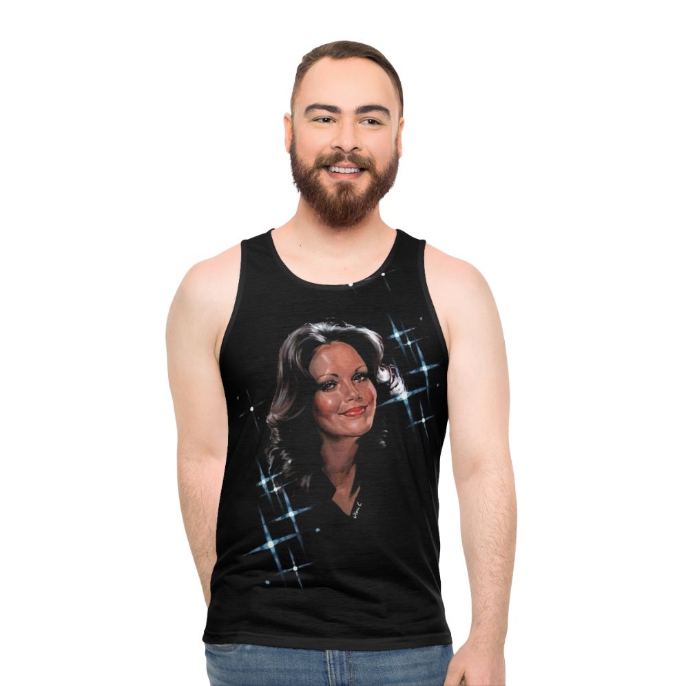 Kelly Angel Unisex Tank Top with Charlie's Angels Inspired Design