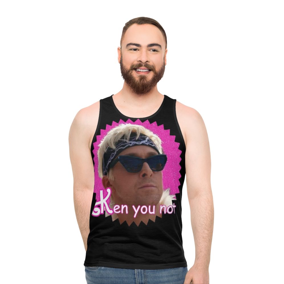 "Ken You Not" unisex tank top with funny meme design
