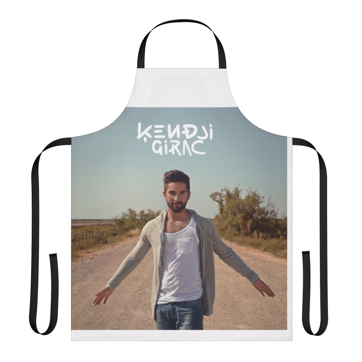 Kendji Girac themed apron with album cover design