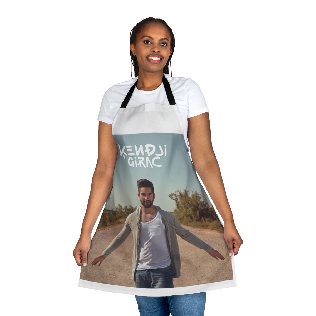 Kendji Girac themed apron with album cover design