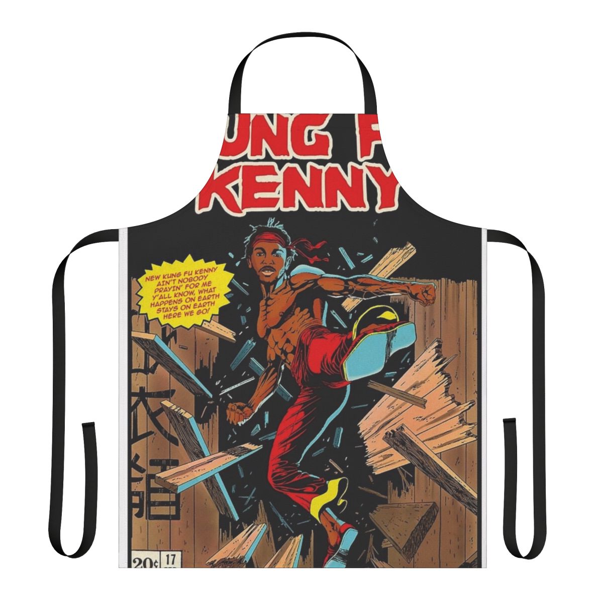 Kendrick Lamar Inspired Apron - Kung Fu Kenny Design