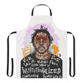 Kendrick Lamar inspired apron with artwork and lyrics