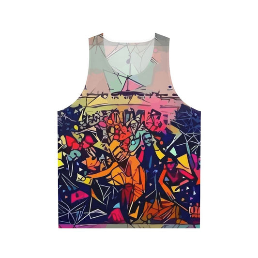 Unisex abstract tank top inspired by Kendrick Lamar's To Pimp a Butterfly