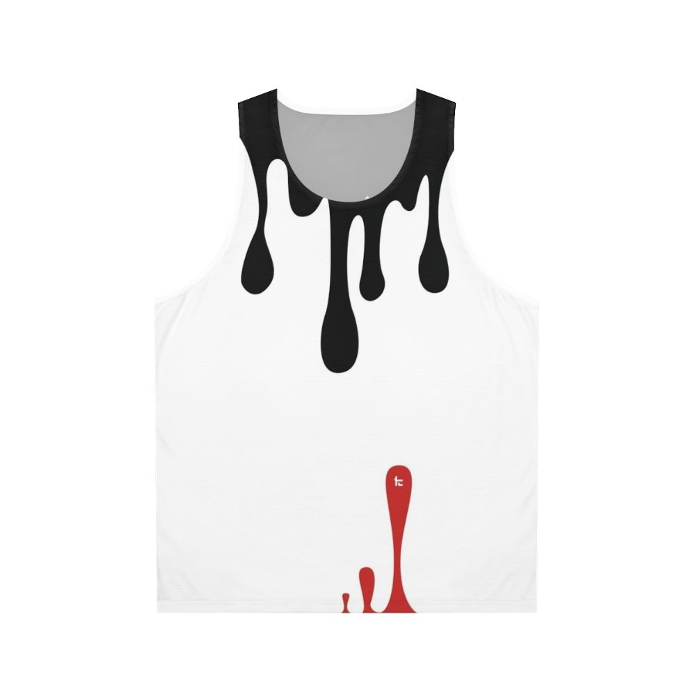Kensa Collection Unisex Tank Top with Tricolor Splatoon Design