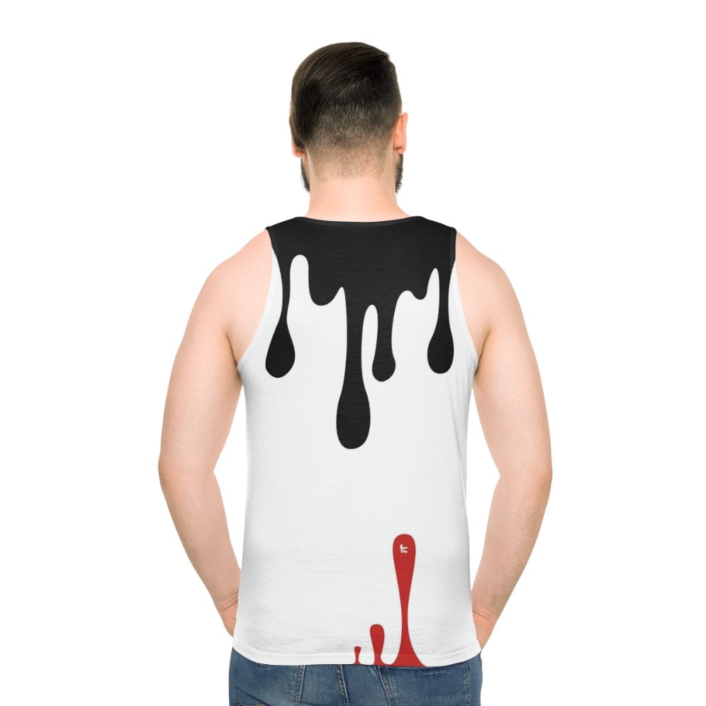 Kensa Collection Unisex Tank Top with Tricolor Splatoon Design