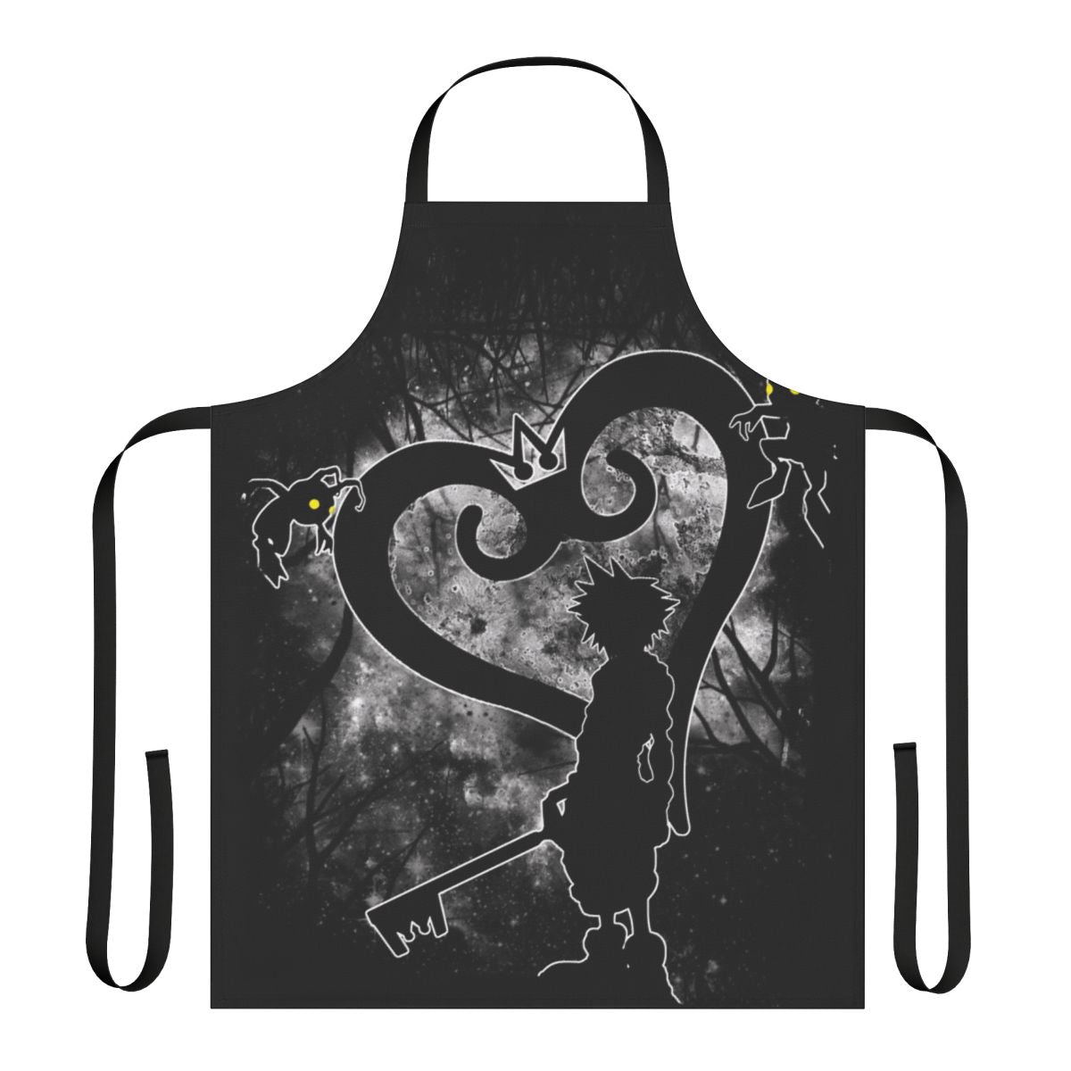 Keyblade-themed apron for fans of the Kingdom Hearts video game series