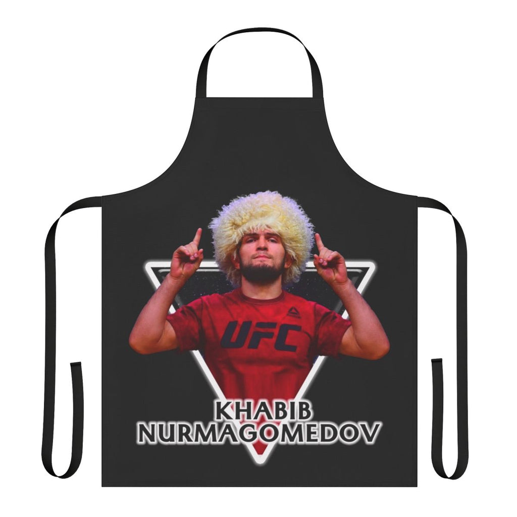 Khabib Nurmagomedov-inspired MMA apron featuring the UFC champion's iconic image