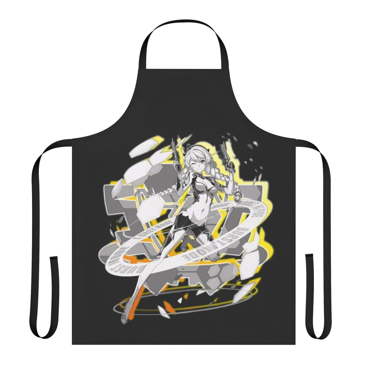 Kiana Kaslana inspired apron featuring Honkai Impact 3rd anime design