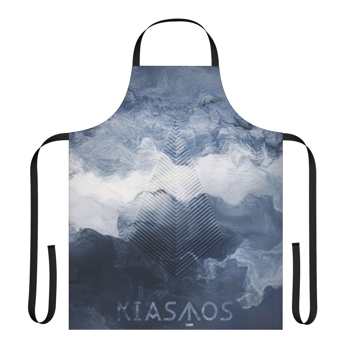 Kiasmos-inspired apron with bold, electrifying design