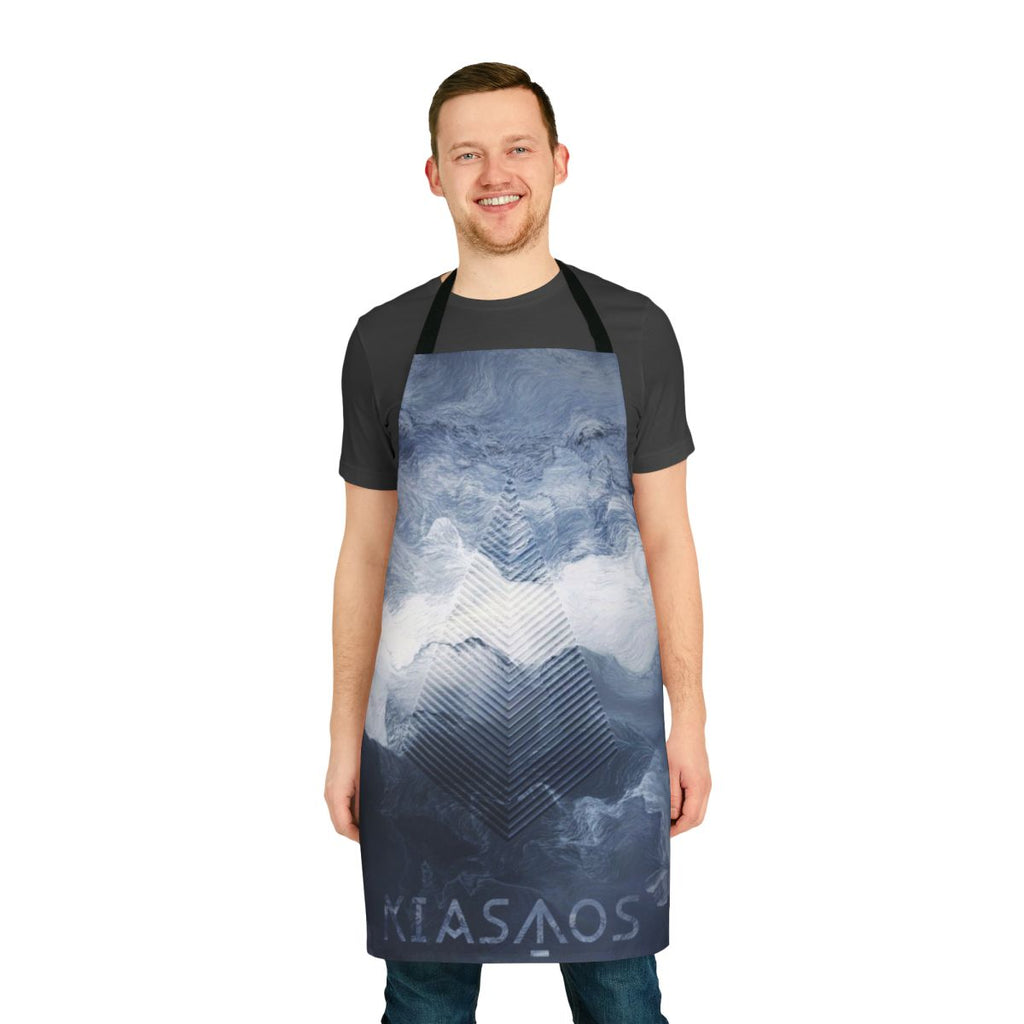 Kiasmos-inspired apron with bold, electrifying design