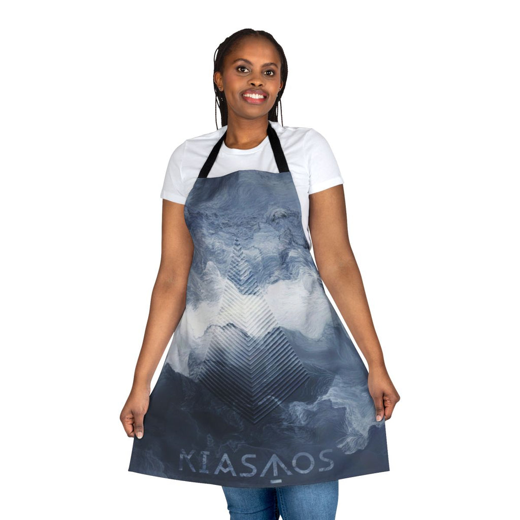 Kiasmos-inspired apron with bold, electrifying design