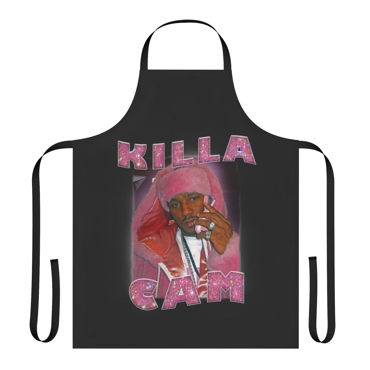 Killa Cam Bootleg Tee Shirt Apron featuring Camron and Dipset inspired vintage hip hop design