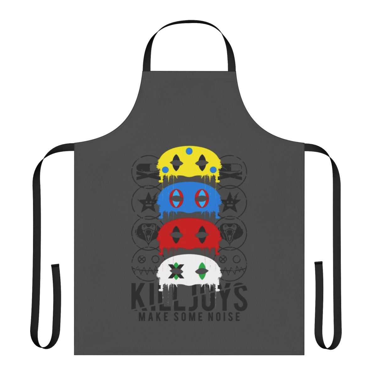 Killjoys-inspired noise-themed apron for music enthusiasts
