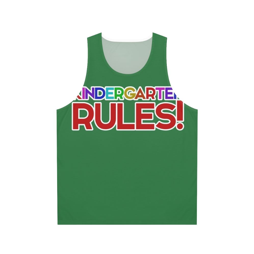 Unisex kindergarten rules tank top