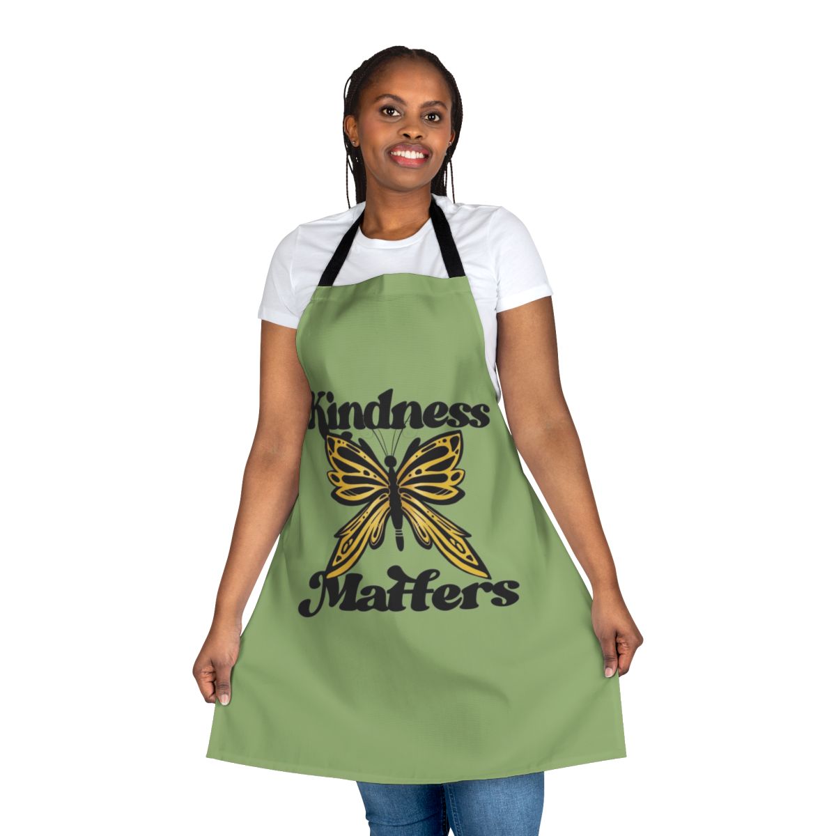 Kindness Matters Butterfly Apron with Nature Motif for Teachers