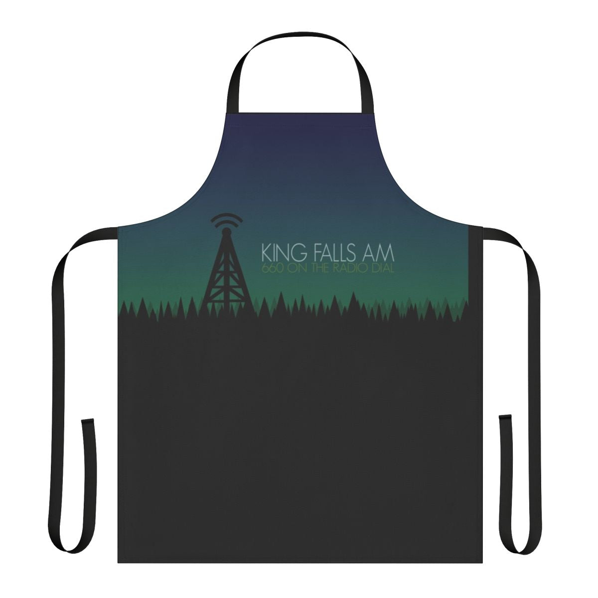 "King Falls AM Podcast Inspired Apron - Merchandise for Fans of the Show"