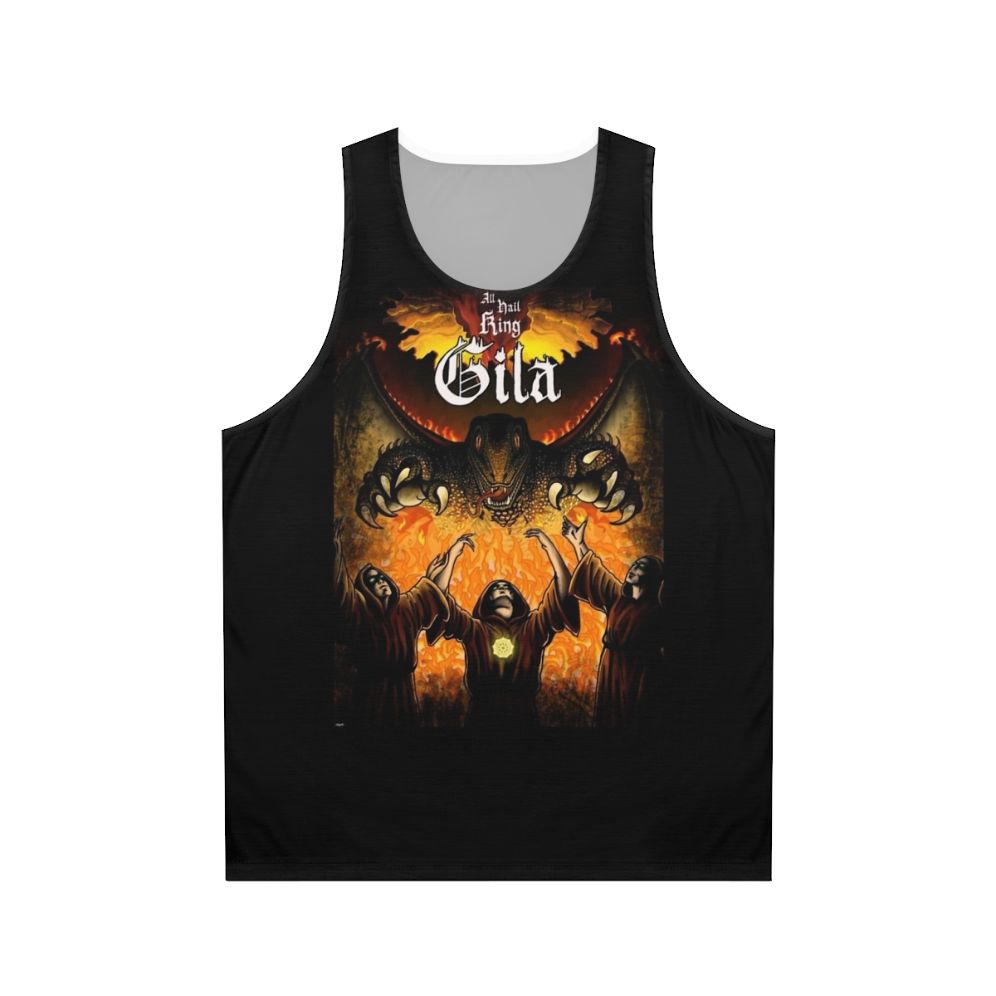 Unisex King Gizzard and the Lizard Wizard Tank Top with Gila Monster and Dragon Designs