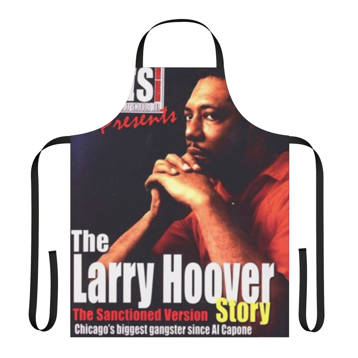 King Hoover inspired apron featuring a graphic design
