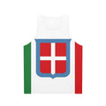 Kingdom of Italy 1861 flag design on a unisex tank top